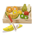 Melissa & Doug Wooden Cutting Fruit Set – 17-Piece Pretend Play Food with Slicing Action