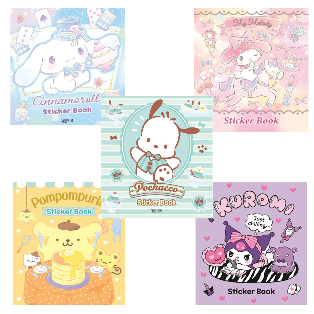 MENBLY Pochacco Sticker Minibook - 24 Unique Vinyl Stickers for Scrapbooking & Decor