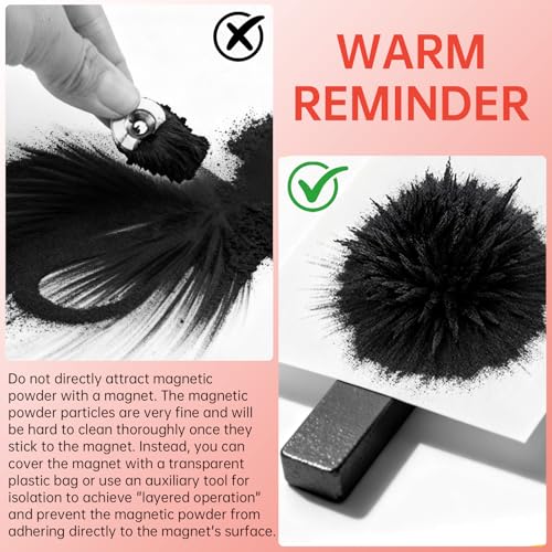 Meng Di Iron Filings Powder 18 oz – Magnetic Iron Powder for STEM, Slime, and Science Experiments