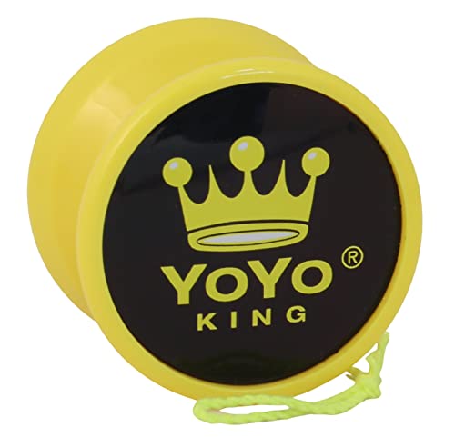Merlin Responsive Yo-Yo by Yoyo King – Beginner-Friendly with Narrow C Bearing, Silicone Response & Extra String (Yellow)