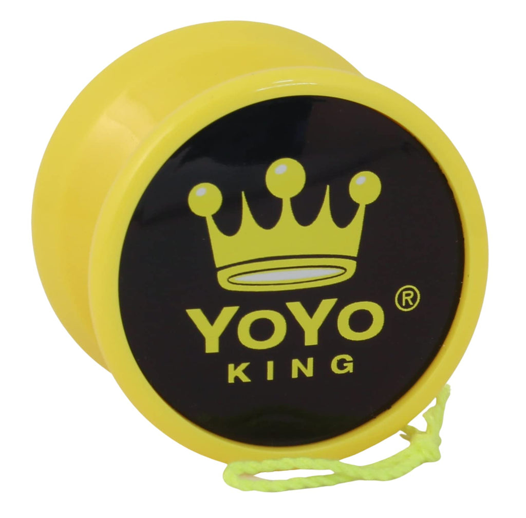 Merlin Responsive Yo-Yo by Yoyo King – Beginner-Friendly with Narrow C Bearing, Silicone Response & Extra String (Yellow)