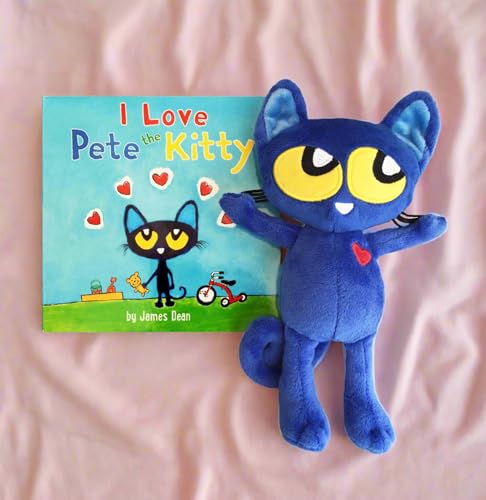 MerryMakers 8.5-Inch Pete the Kitty Plush – Super Soft Baby Pete Toy