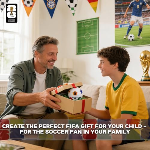 MESUCA 2026 World Cup Soccer Plush – Official 4.7-Inch Soft Pillow Toy with Trophy & Flags