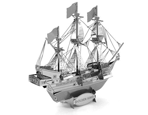Metal Earth Golden Hind 3D Metal Model Kit – 2 Sheets, Moderate Difficulty