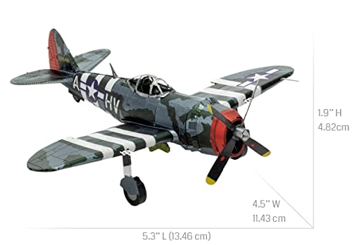 Metal Earth P-47 Thunderbolt 3D Metal Model Kit – 2 Sheet Moderate Difficulty 1:94 Scale