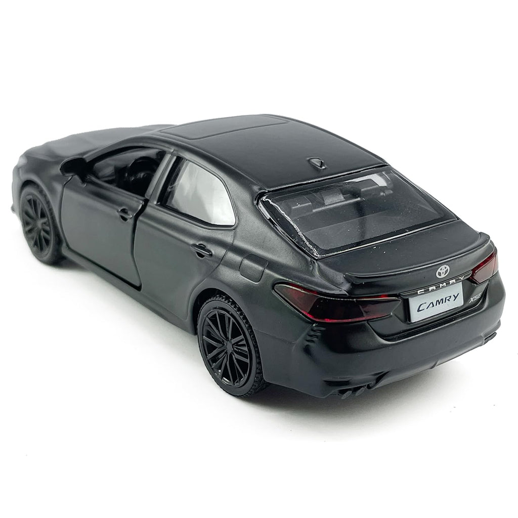 Metanyl 1/36 Scale Camry XSE 2022 Diecast Car – Matt Black, Pull Back, Opening Doors