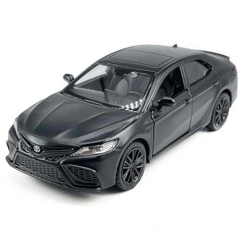 Metanyl 1/36 Scale Camry XSE 2022 Diecast Car – Matt Black, Pull Back, Opening Doors