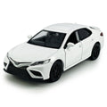 Metanyl 1/36 Scale Camry XSE 2022 Diecast Model Car - White, Pull-Back Action, Opening Doors, Metal Alloy