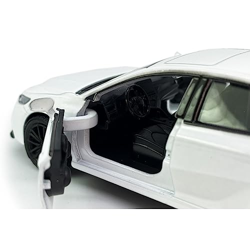 Metanyl 1/36 Scale Camry XSE 2022 Diecast Model Car - White, Pull-Back Action, Opening Doors, Metal Alloy