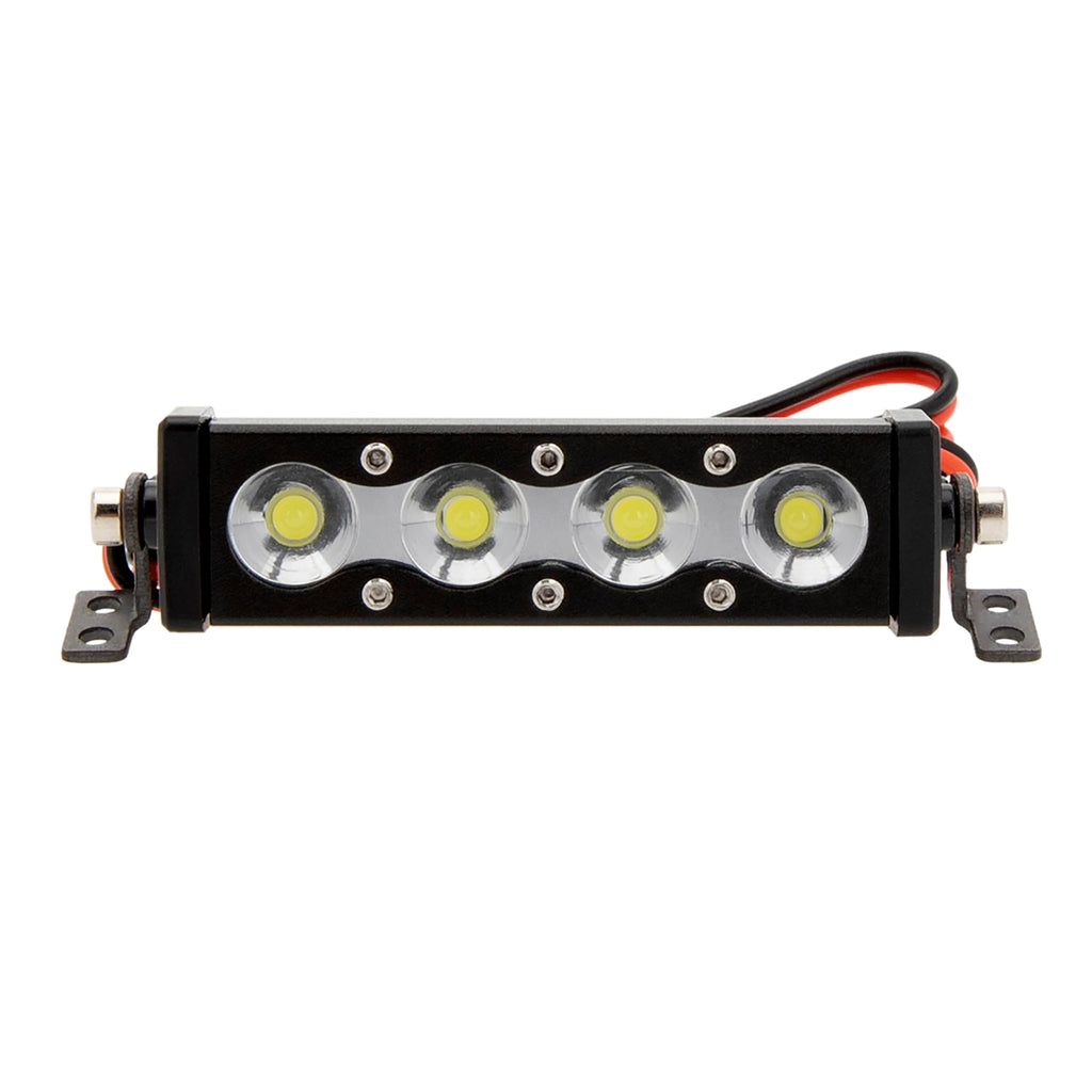 MEUS RACING 45mm LED Roof Light Bar for 1/10 RC Crawlers | 4 Beads, Aluminium Body, for SCX10 TRX4 Redcat Gen8