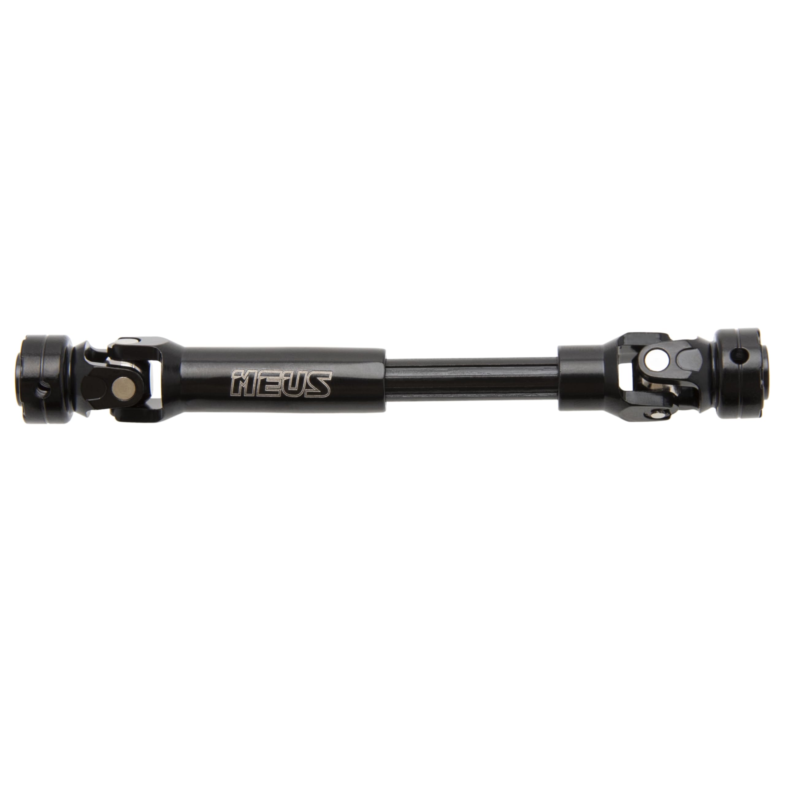 MEUS RACING 75mm Steel Driveshafts for 1/10 RC Crawlers (SCX10, Capra, D90, Gen8) – E-Shape Buckle, Universal Joint