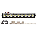 MEUS RACING 95mm LED Roof Light Bar for 1/10 1/8 RC Crawlers - 9 Bead Aluminum Light Bar with Chrome Shade