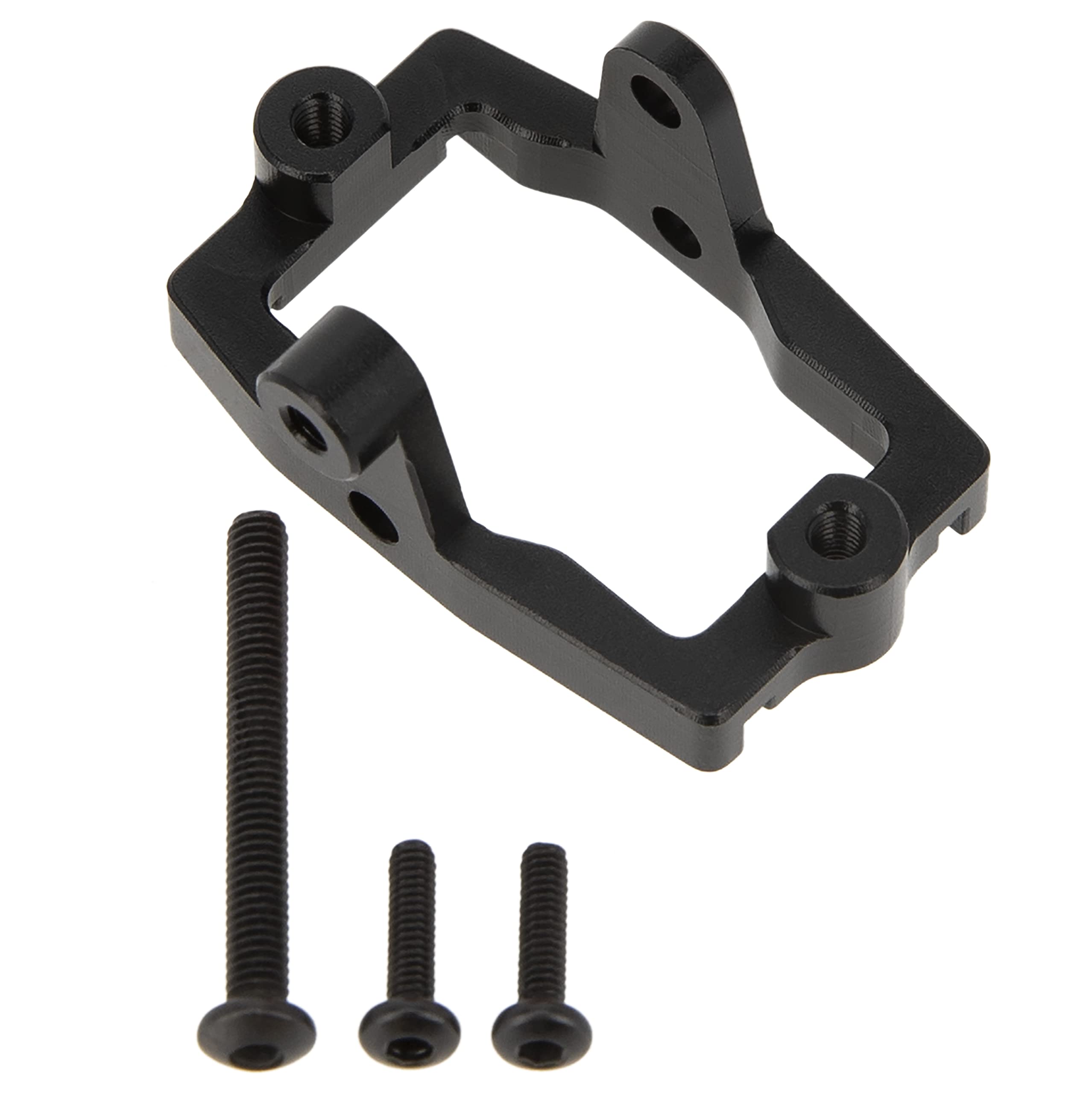 MEUS RACING Aluminum Servo Mount for TRX4M 1/18 RC Crawler – Black CNC Upgrade for Stock Frame
