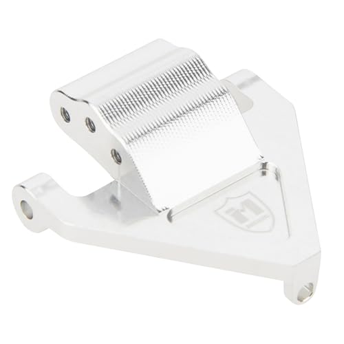 MEUS RACING Ascent 32 Servo Mount & Rear Link Riser - Silver Aluminum Upgrade for Redcat Ascent-32 1/32 RC Crawler