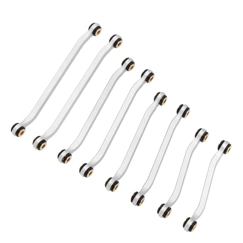 MEUS RACING Ascent-32 Silver Chassis Links for Redcat 1/32 RC Crawler Upgrades