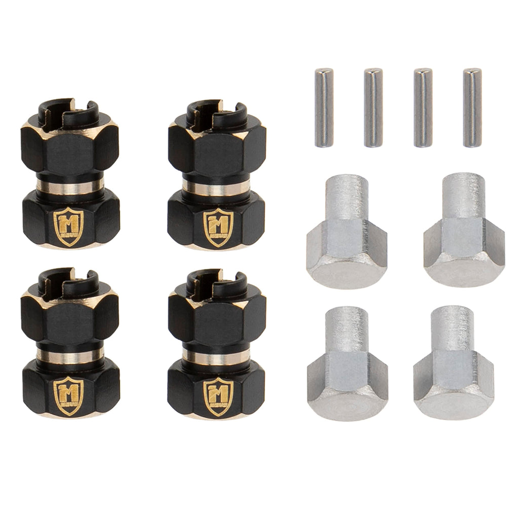 MEUS RACING Brass Wheel Spacer 10mm (6mm Offset) for TRX4M, Ascent-18, SCX24 1/18 RC Crawler