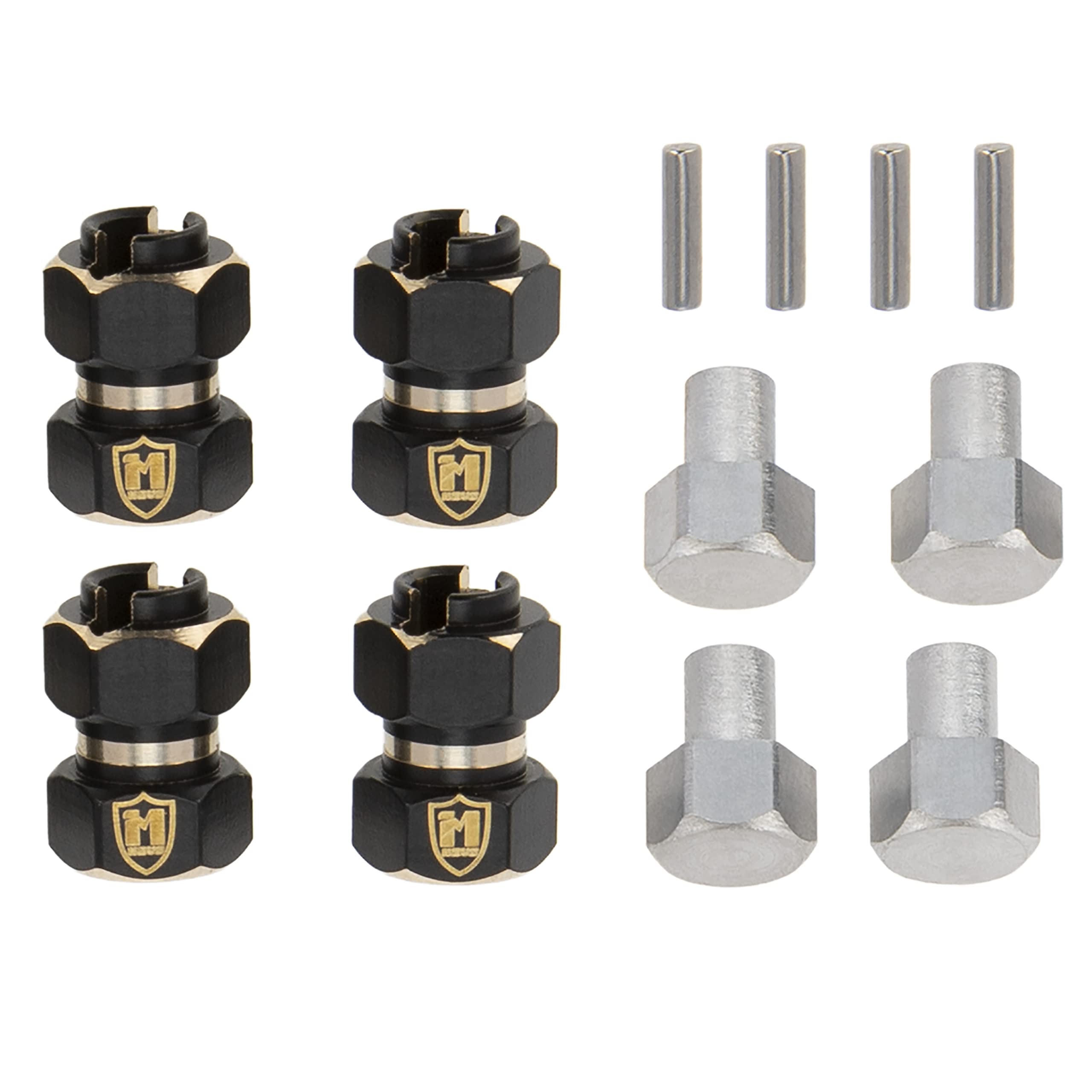 MEUS RACING Brass Wheel Spacer 10mm (6mm Offset) for TRX4M, Ascent-18, SCX24 1/18 RC Crawler