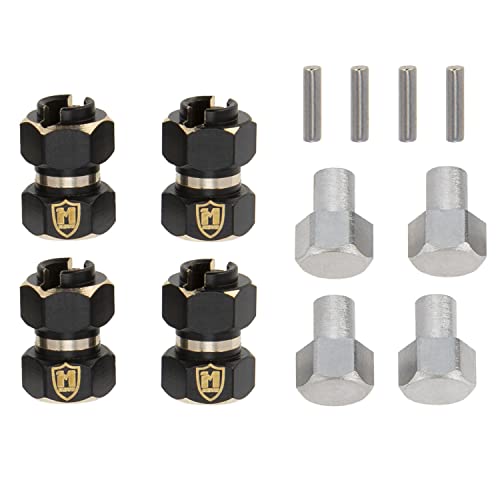 MEUS RACING Brass Wheel Spacer 10mm (6mm Offset) for TRX4M, Ascent-18, SCX24 1/18 RC Crawler