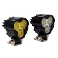 MEUS RACING LED Light Kit for 1/18 1/24 RC Crawlers – 2 Spotlights with Remote Control