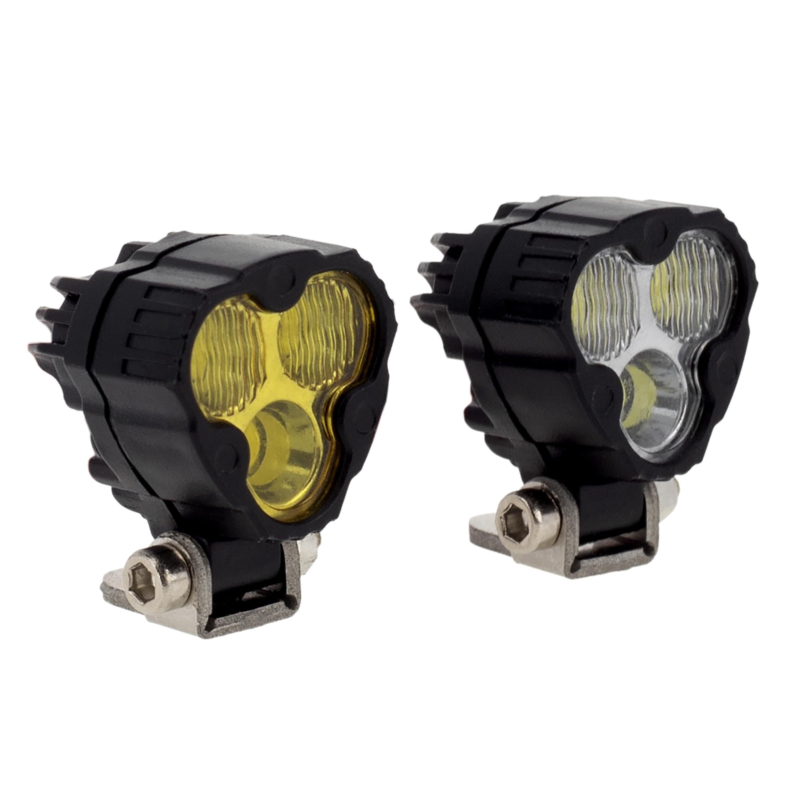 MEUS RACING LED Light Kit for 1/18 1/24 RC Crawlers – 2 Spotlights with Remote Control