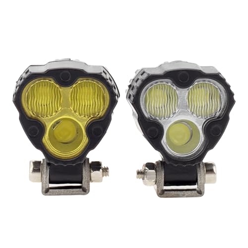 MEUS RACING LED Light Kit for 1/18 1/24 RC Crawlers – 2 Spotlights with Remote Control