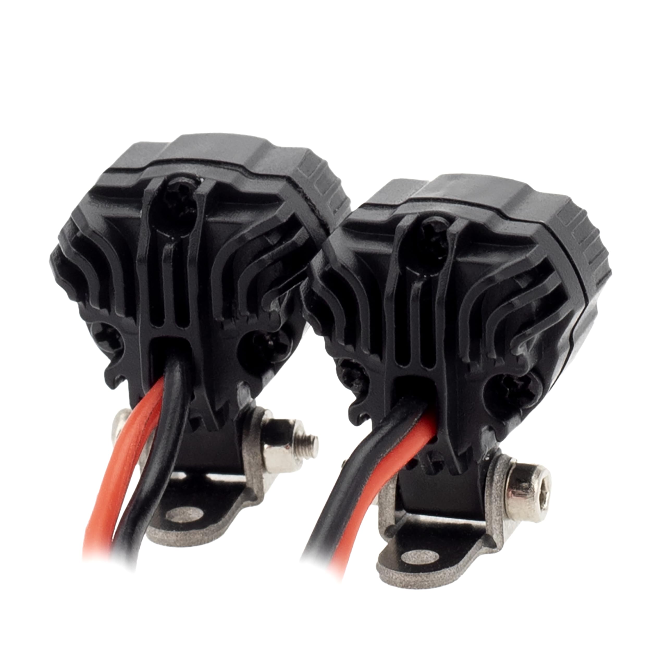 MEUS RACING LED Light Kit for 1/18 1/24 RC Crawlers – 2 Spotlights with Remote Control