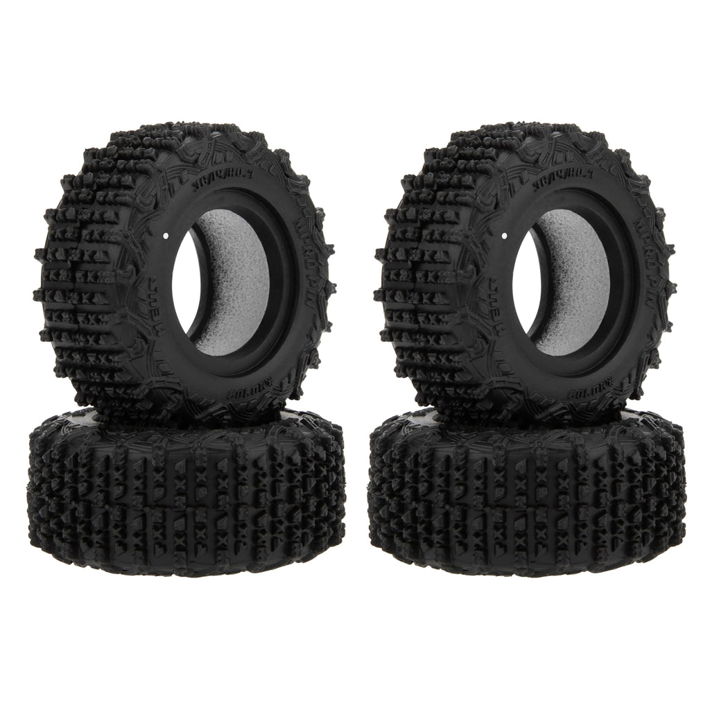 MEUS RACING MS6 MPRO Pin Crawler Tires – 0.7" Beadlock Compatible for 1/30–1/32 RC Crawlers (M0703)