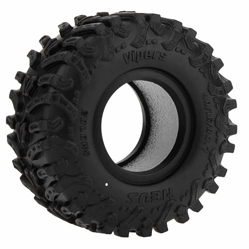 MEUS RACING MS6 Vipers 0.7 Crawler Tires for Axial SCX30 & Redcat Ascent-32 – Super Soft White-Dot Compound Mud Terrain