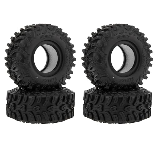 MEUS RACING MS6 Vipers 0.7 Crawler Tires for Axial SCX30 & Redcat Ascent-32 – Super Soft White-Dot Compound Mud Terrain