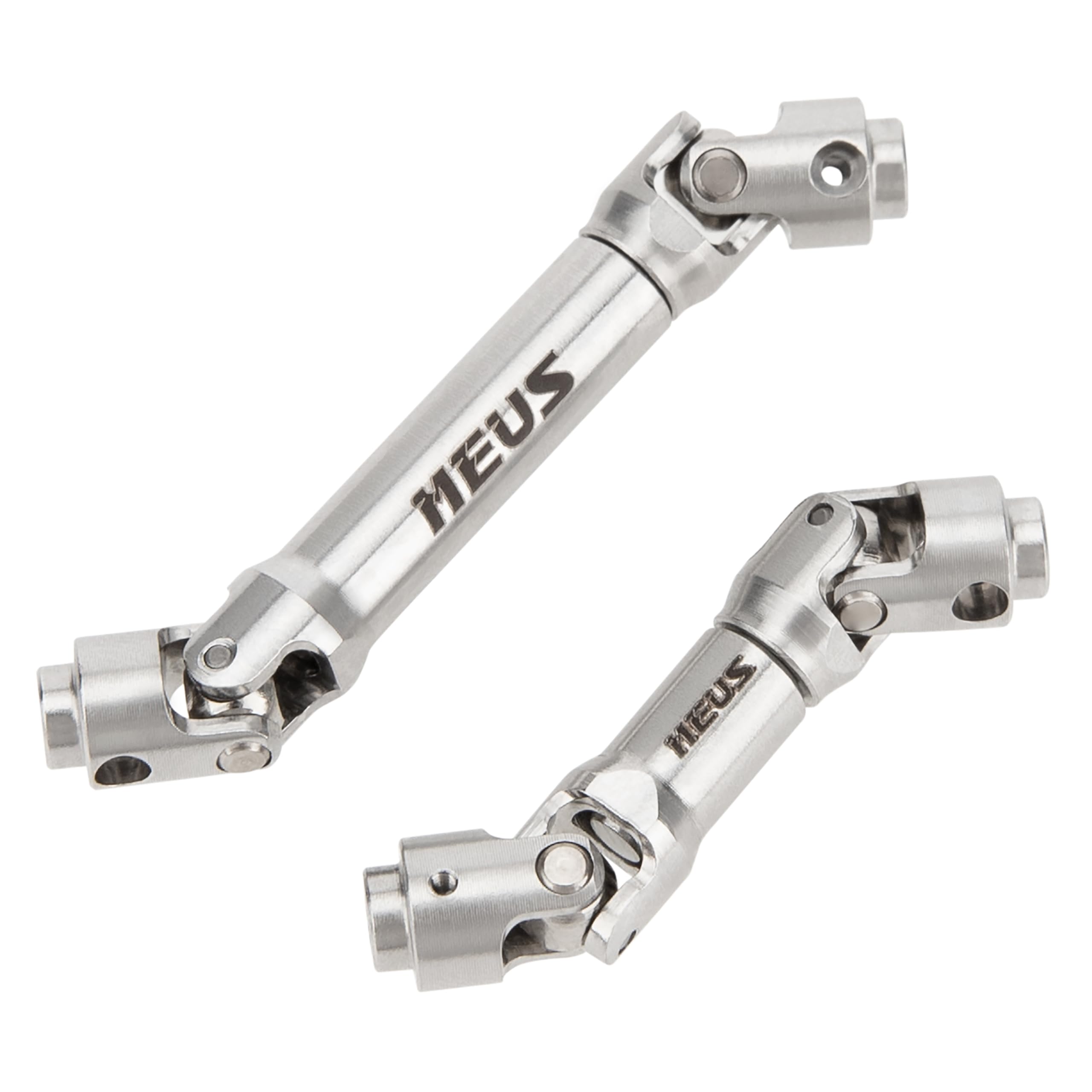 MEUS RACING SCX30 Adjustable Driveshaft Set for 1/30 Axial SCX30 RC Crawler (Silver)