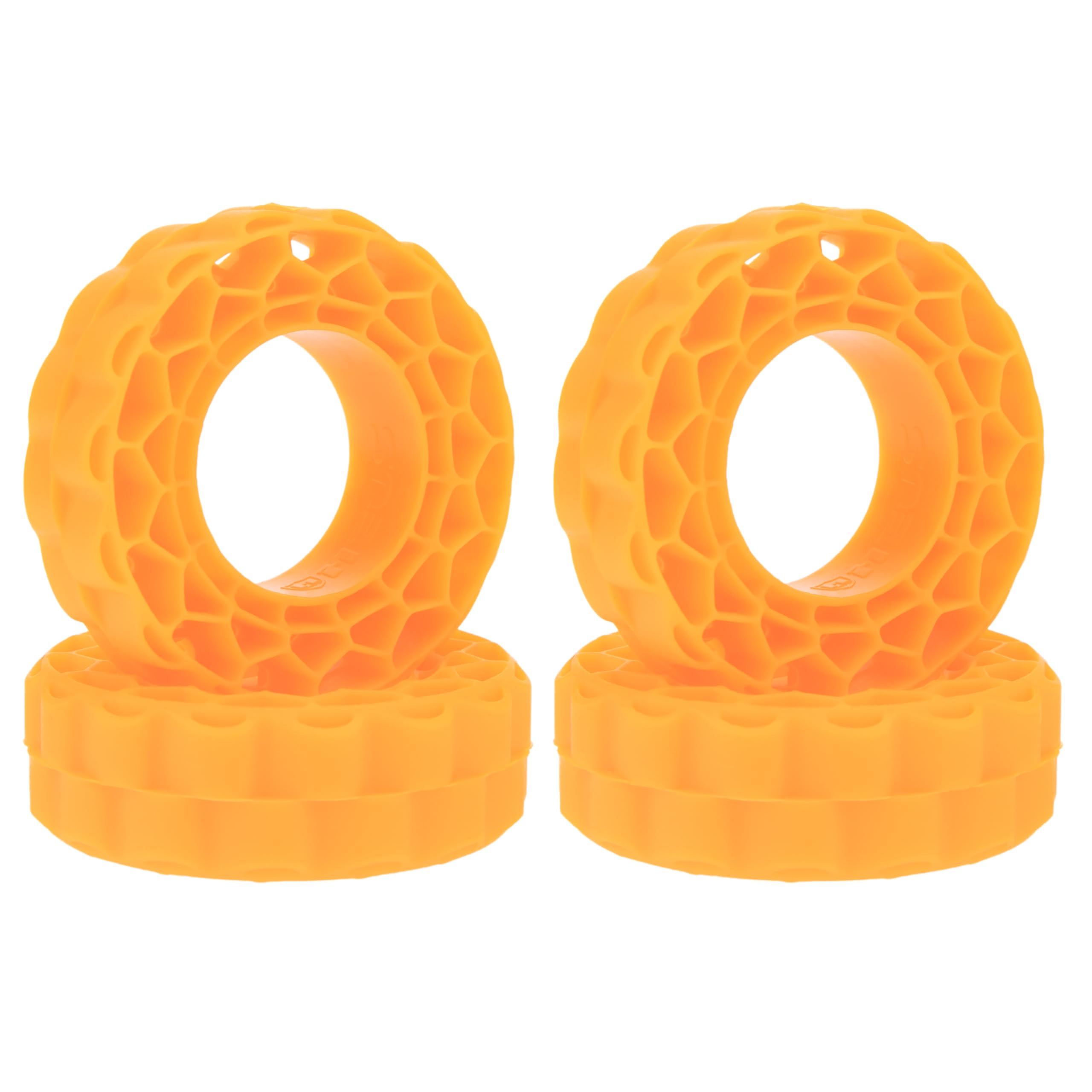 MEUS RACING Soft Silicone Rubber Inserts for 1.0 Tires (56-58mm) - Orange Soft Compound