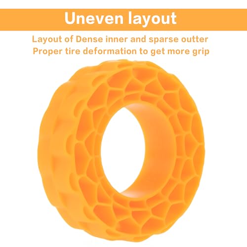 MEUS RACING Soft Silicone Rubber Inserts for 1.0 Tires (56-58mm) - Orange Soft Compound
