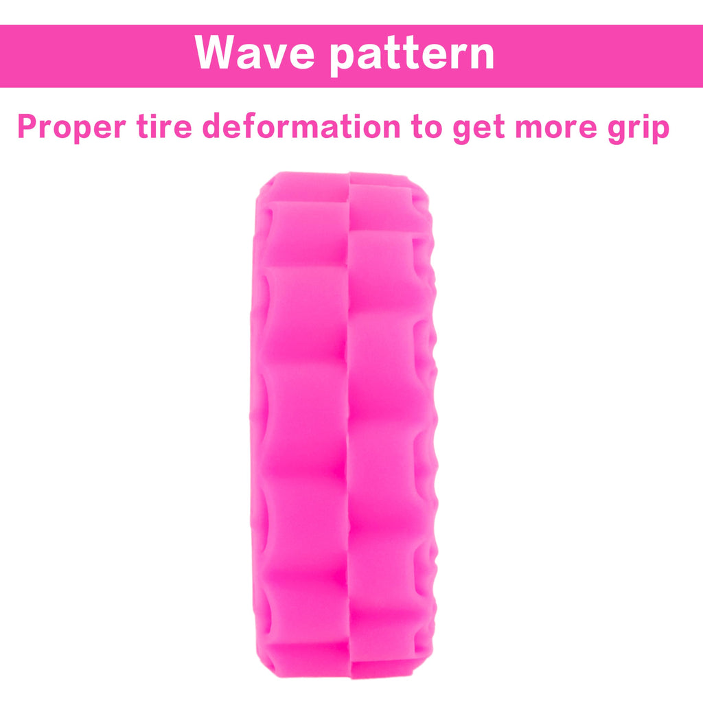 MEUS RACING Super Soft Silicone Rubber Inserts for 1.3" RC Crawler Tires (Rose Red) - 68-72mm OD