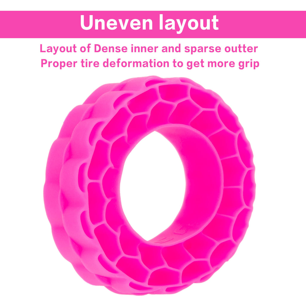 MEUS RACING Super Soft Silicone Rubber Inserts for 1.3" RC Crawler Tires (Rose Red) - 68-72mm OD