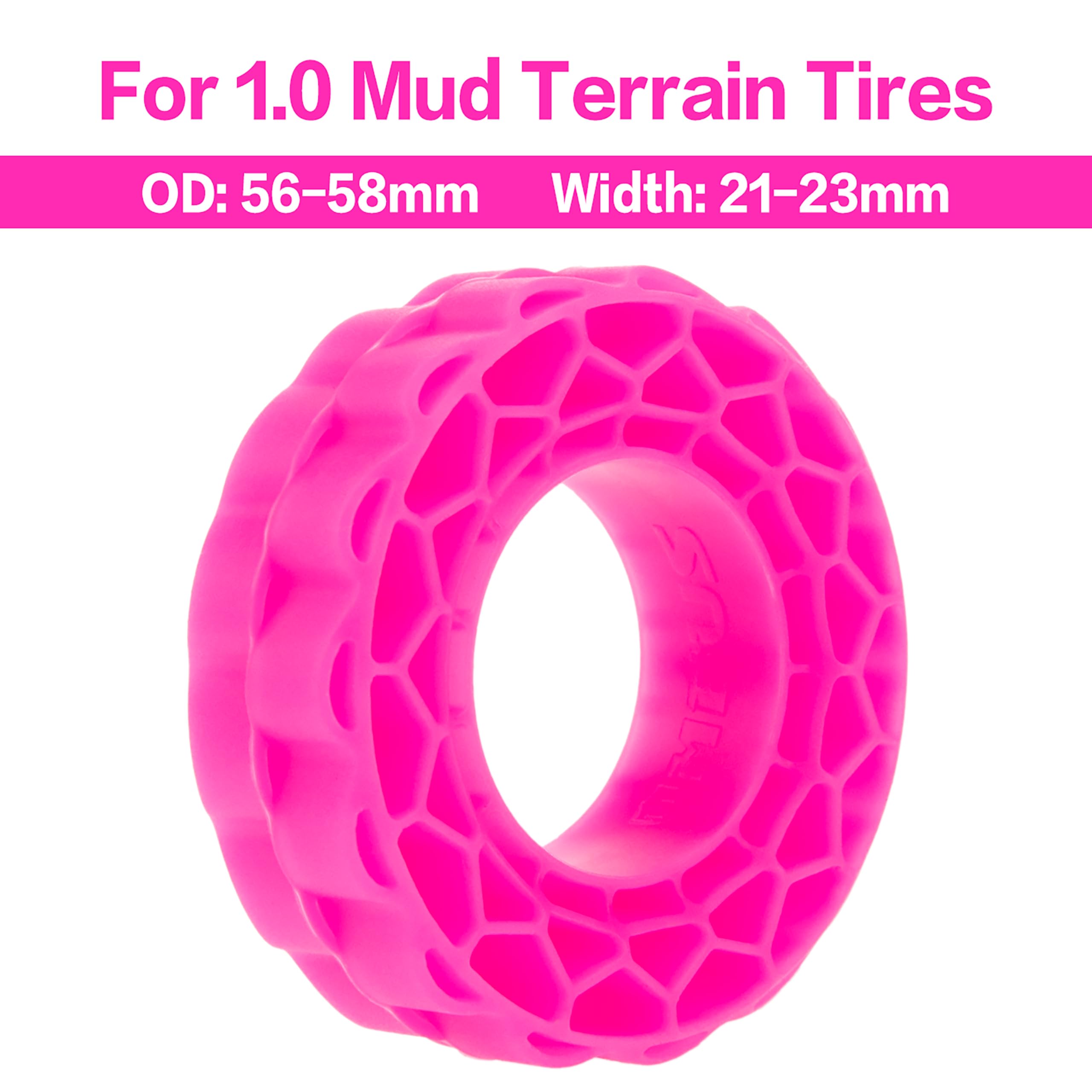 MEUS RACING Super Soft Silicone Rubber Inserts for 56-58mm 1.0" Tires (Super Soft)