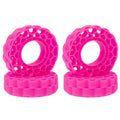 MEUS RACING Super Soft Silicone Rubber Tire Inserts for 1.0" RC Crawler Tires (Rose Red, 62-66mm)