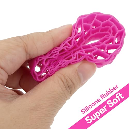 MEUS RACING Super Soft Silicone Rubber Tire Inserts for 1.0" RC Crawler Tires (Rose Red, 62-66mm)