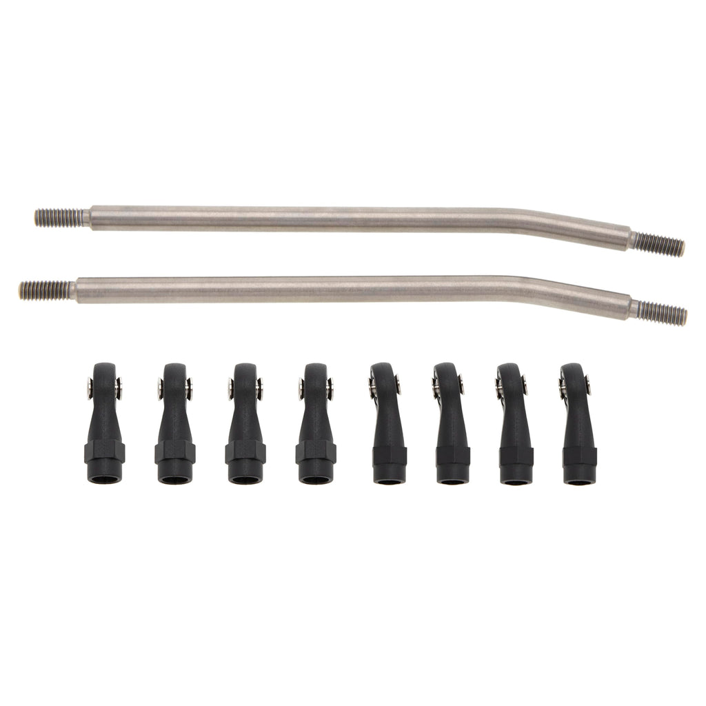 MEUS RACING Titanium Chassis Links Kit for 1/10 RC Crawlers (120mm) - Compatible with TRX4, SCX10, CCO1, Gen8