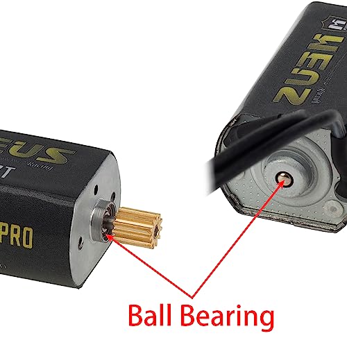 MEUS RACING TRX4M 44T 180 Pro Brushed Motor with Brass Pinion Gear for 1/18 RC Crawlers