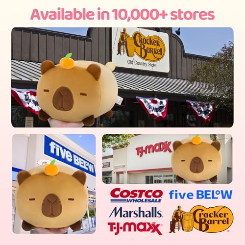 Mewaii 8-Inch Capybara Plush Pillow – Soft Kawaii Stuffed Animal Toy