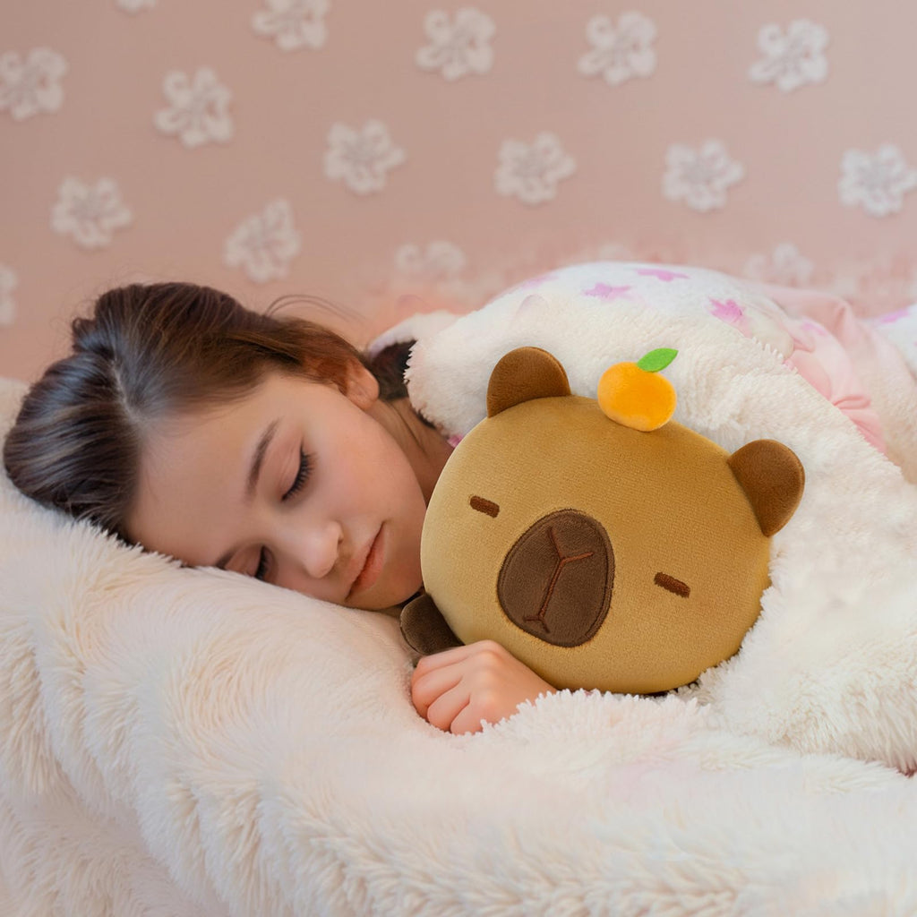 Mewaii 8-Inch Capybara Plush Pillow – Soft Kawaii Stuffed Animal Toy