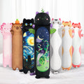 Mewaii Long Cat Plush - 5 Sizes, Extra Filling, Super Soft Kawaii Black Cat Stuffed Animal Pillow (20"/50cm)