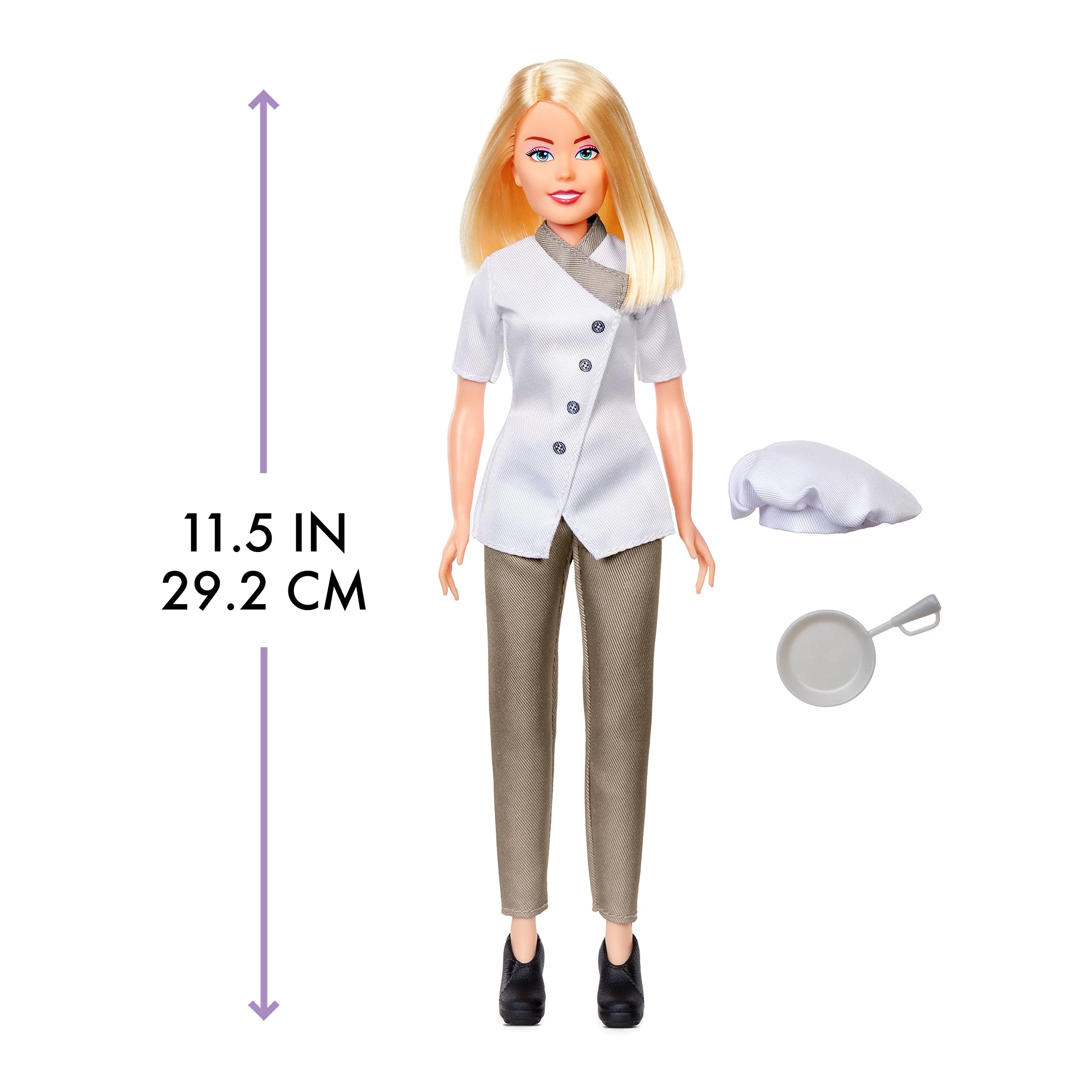 MGA Dream Ella I AM a Baker Aria Fashion Doll – 11.5-Inch Chef Doll with Accessories for Kids Ages 3+
