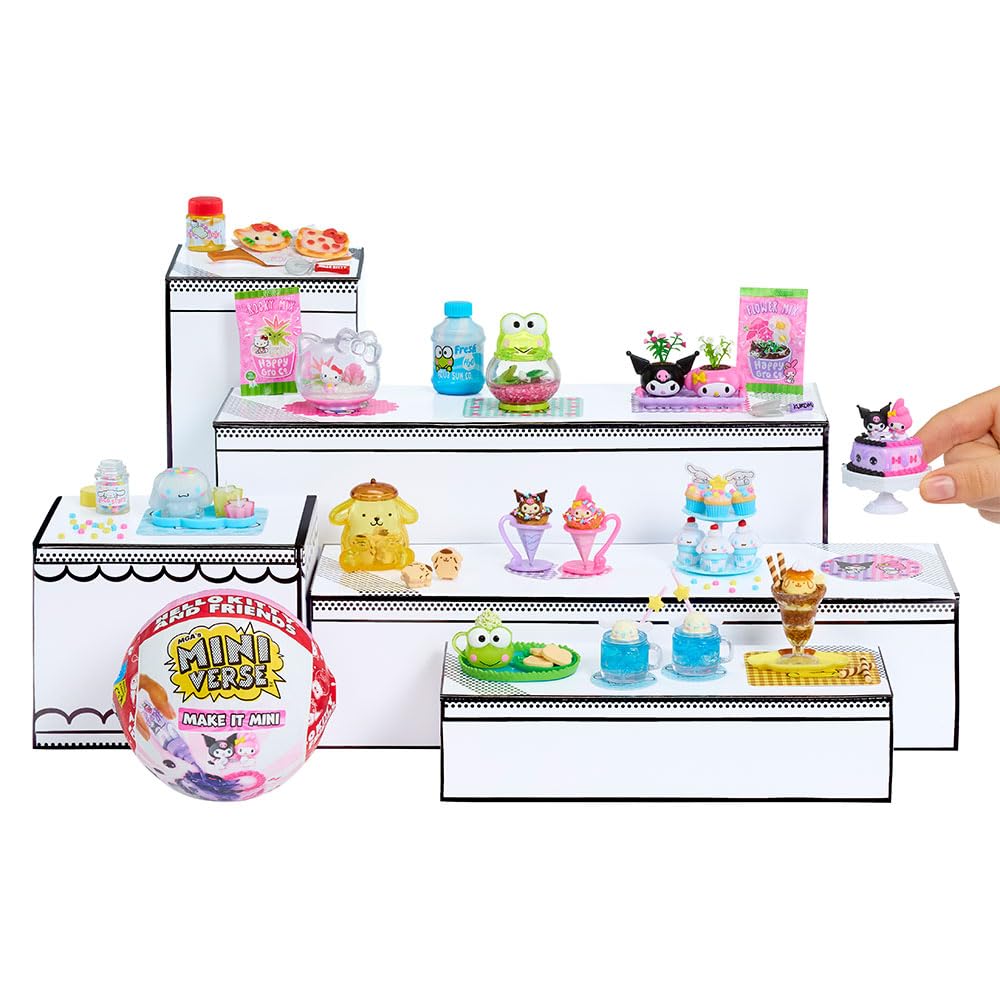 MGA's Miniverse Make It Mini Hello Kitty and Friends Series 2: Surprise Mystery Collectibles with Resin Play