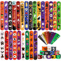 MGparty 72-Pack Halloween Slap Bracelets: 24 Spooky Designs, Safe PVC, Fun for Kids