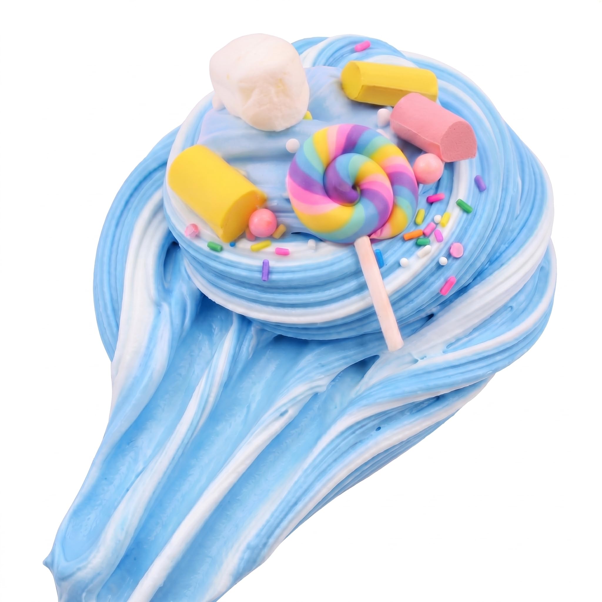 MIAEZOUYOX 7-Pack Butter Slime Kit – Soft, Non-Sticky Stretchy Sludge Toy for Kids, Party Favors, Stress Relief (7 Colors, 60ml Each)