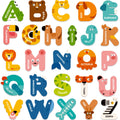Mideer 26-Piece Large Magnetic Letters for Toddlers 1-3 – Cute Animal Alphabet Magnets for Fridge, Uppercase ABC Learning Toys for Preschool Kids 3-5