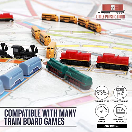 Midnight Express Deluxe Train Set – 48 Plastic Trains & Score Marker for Ticket to Ride