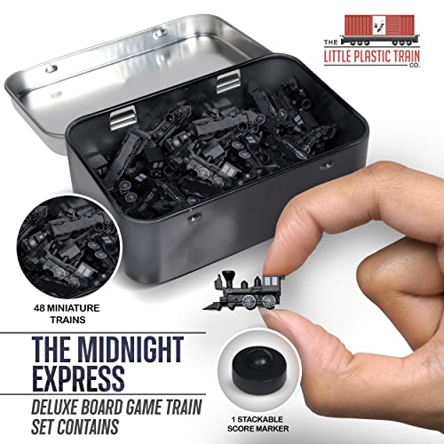 Midnight Express Deluxe Train Set – 48 Plastic Trains & Score Marker for Ticket to Ride