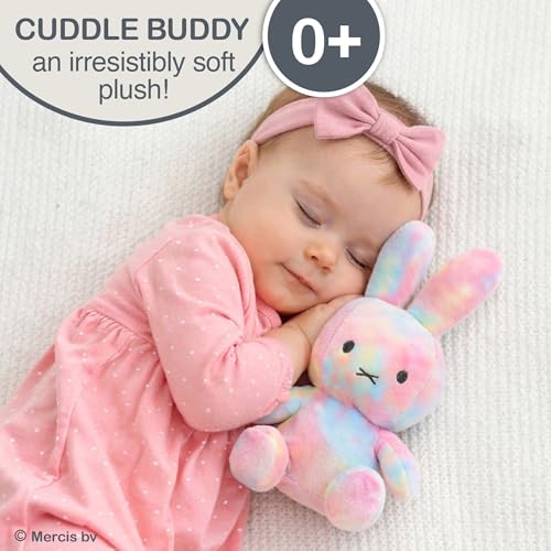 Miffy Tie Dye Plush 8 Inch: Ultra Soft Bunny Stuffed Animal with Embroidered Face